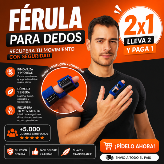Ferula Inmobilizadora para Dedos - RECUPERA TU MOVIMIENTO CON SEGURIDAD 😲Lleva 2 y Paga 1😲
