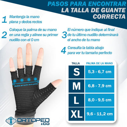 Guantes de Compresión de Cobre para Artritis 😱50% DE DESCUENTO😱