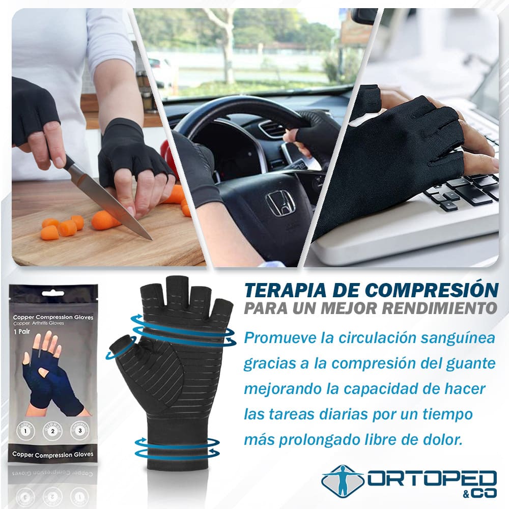 Guantes de Compresión de Cobre para Artritis 😱50% DE DESCUENTO😱