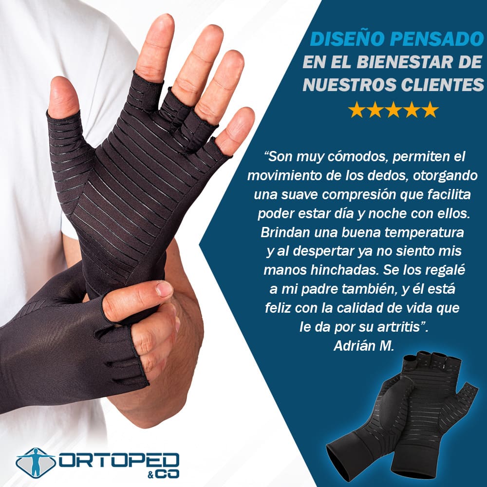 Guantes de Compresión de Cobre para Artritis 😱50% DE DESCUENTO😱